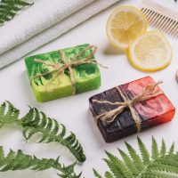 colorful-soaps-white-background